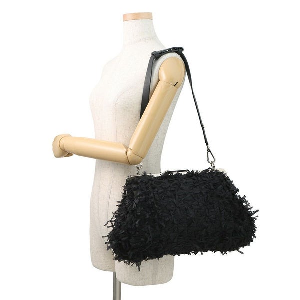 マルニ ハンドバッグ ファブリック レザー MARNI 2way 黒