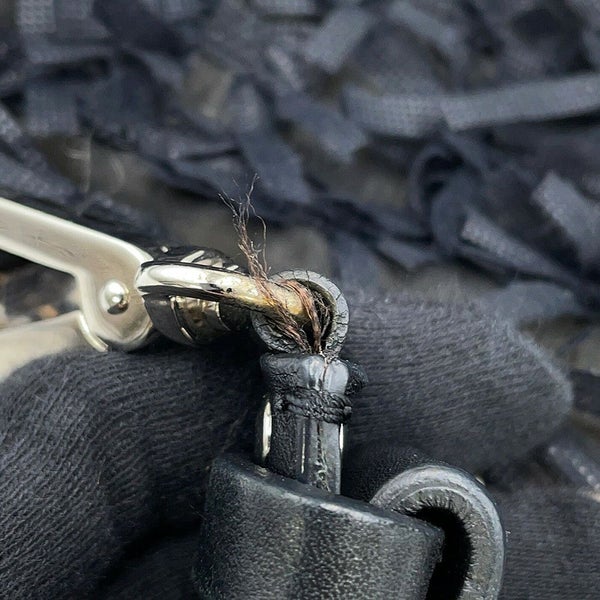 マルニ ハンドバッグ ファブリック レザー MARNI 2way 黒