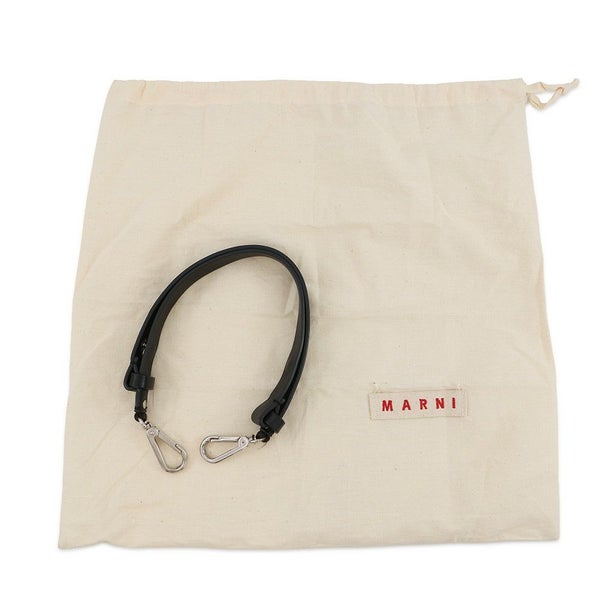 マルニ ハンドバッグ ファブリック レザー MARNI 2way 黒