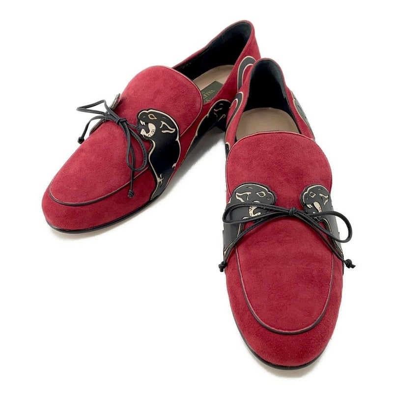 ヴァレンティノ ローファー パンサー スエード レディースサイズ37 1/2 NW1S0D22JHW VALENTINO 靴
