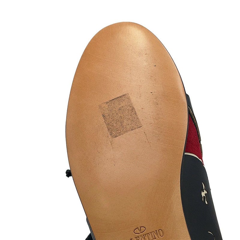 ヴァレンティノ ローファー パンサー スエード レディースサイズ37 1/2 NW1S0D22JHW VALENTINO 靴