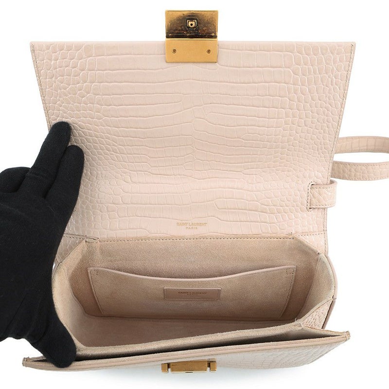 サンローランパリ ショルダーバッグ ベルシャス クロコ型押しレザー 482044 SAINT LAURENT PARIS