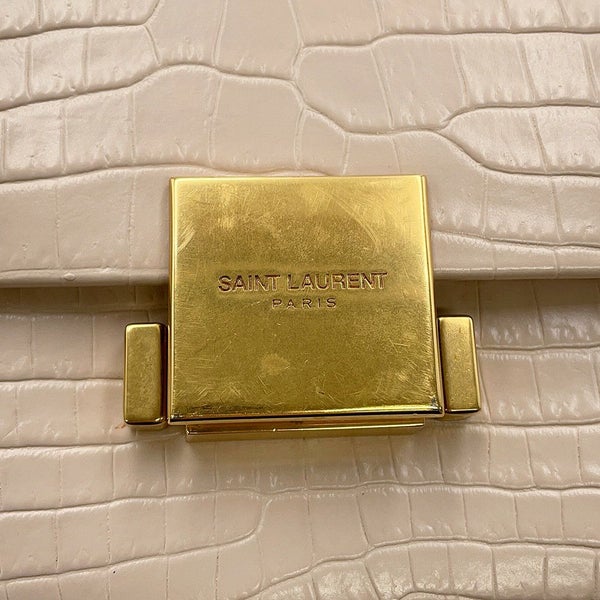 サンローランパリ ショルダーバッグ ベルシャス クロコ型押しレザー 482044 SAINT LAURENT PARIS