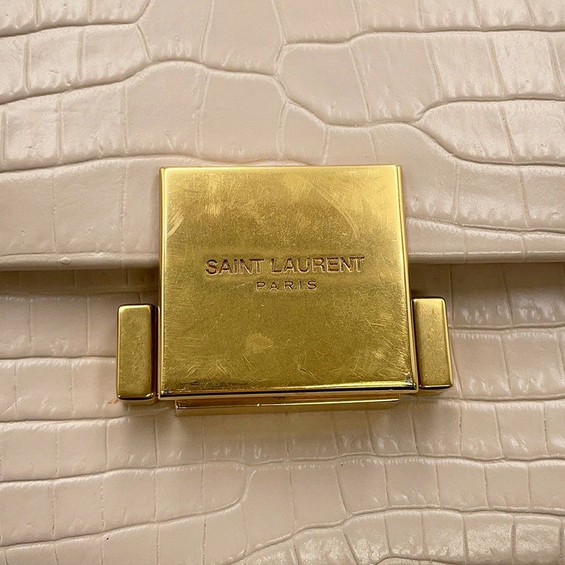 サンローランパリ ショルダーバッグ ベルシャス クロコ型押しレザー 482044 SAINT LAURENT PARIS