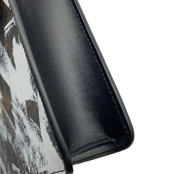 セリーヌ ビジネスバッグ トリオンフ ブリーフケース PVC/レザー CELINE 2wayショルダーバッグ 白 黒