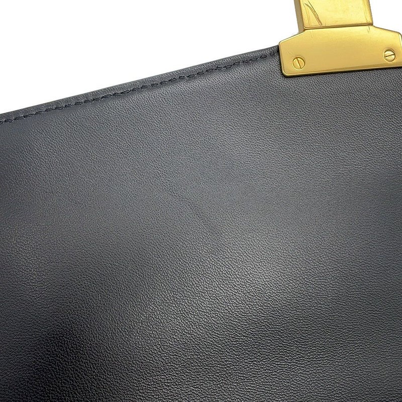 セリーヌ ビジネスバッグ トリオンフ ブリーフケース PVC/レザー CELINE 2wayショルダーバッグ 白 黒