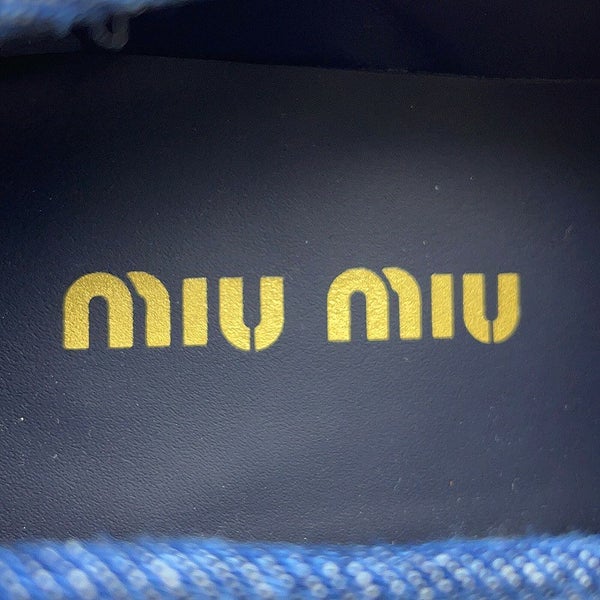 ミュウミュウ ローファー コイン デニム 5D061E レディースサイズ36 MIUMIU 靴