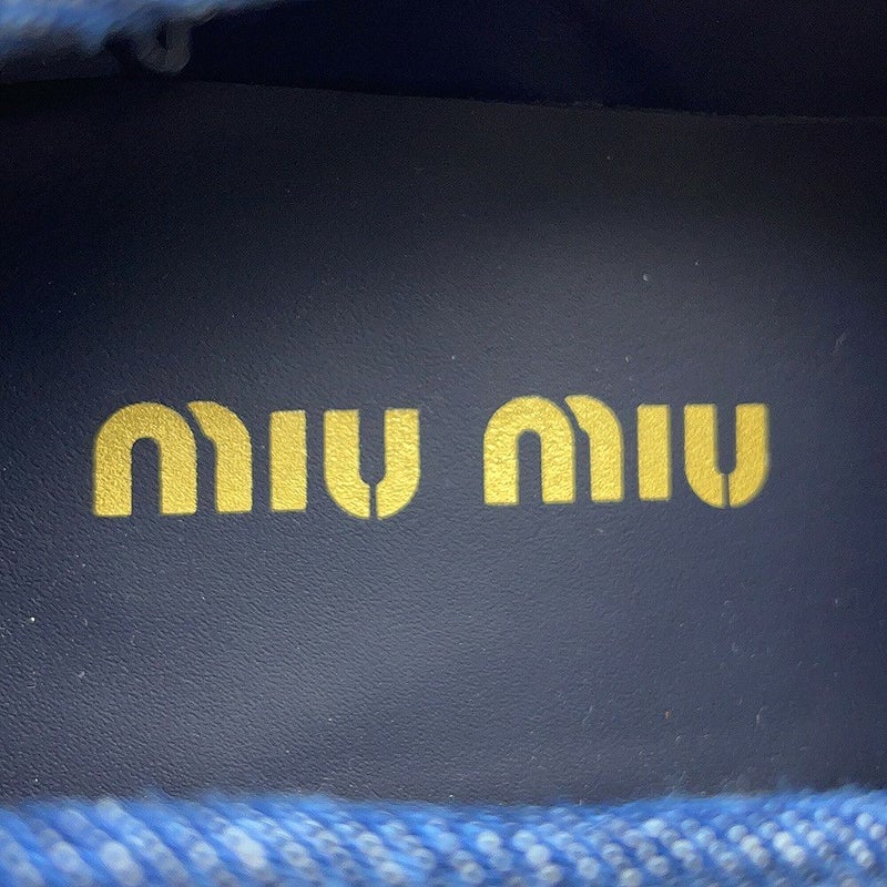 ミュウミュウ ローファー コイン デニム 5D061E レディースサイズ36 MIUMIU 靴