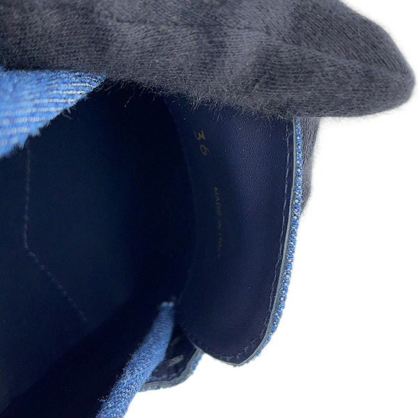 ミュウミュウ ローファー コイン デニム 5D061E レディースサイズ36 MIUMIU 靴