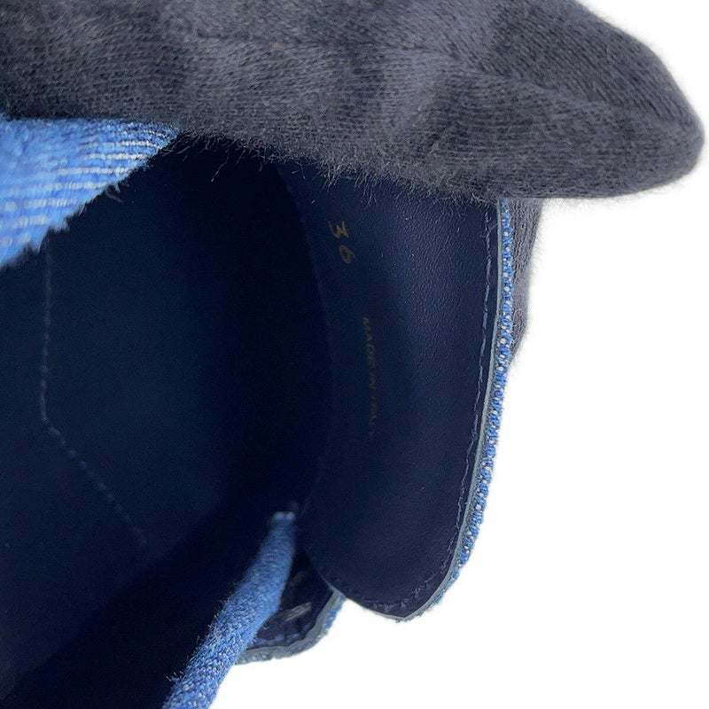 ミュウミュウ ローファー コイン デニム 5D061E レディースサイズ36 MIUMIU 靴