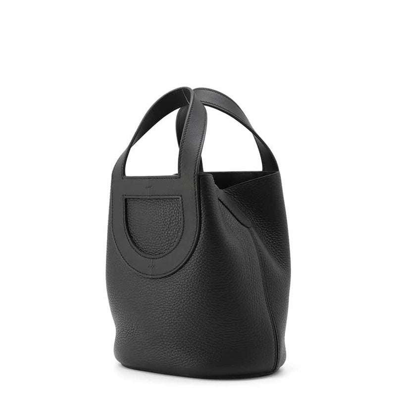 エルメス トートバッグ インザループ 18 ブラック/ゴールド金具 トリヨンクレマンス B刻印 黒