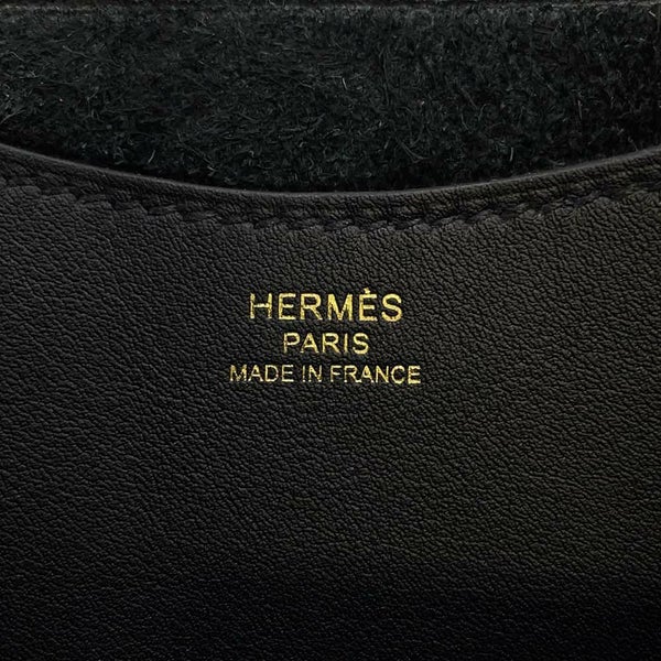 エルメス トートバッグ インザループ 18 ブラック/ゴールド金具 トリヨンクレマンス B刻印 黒
