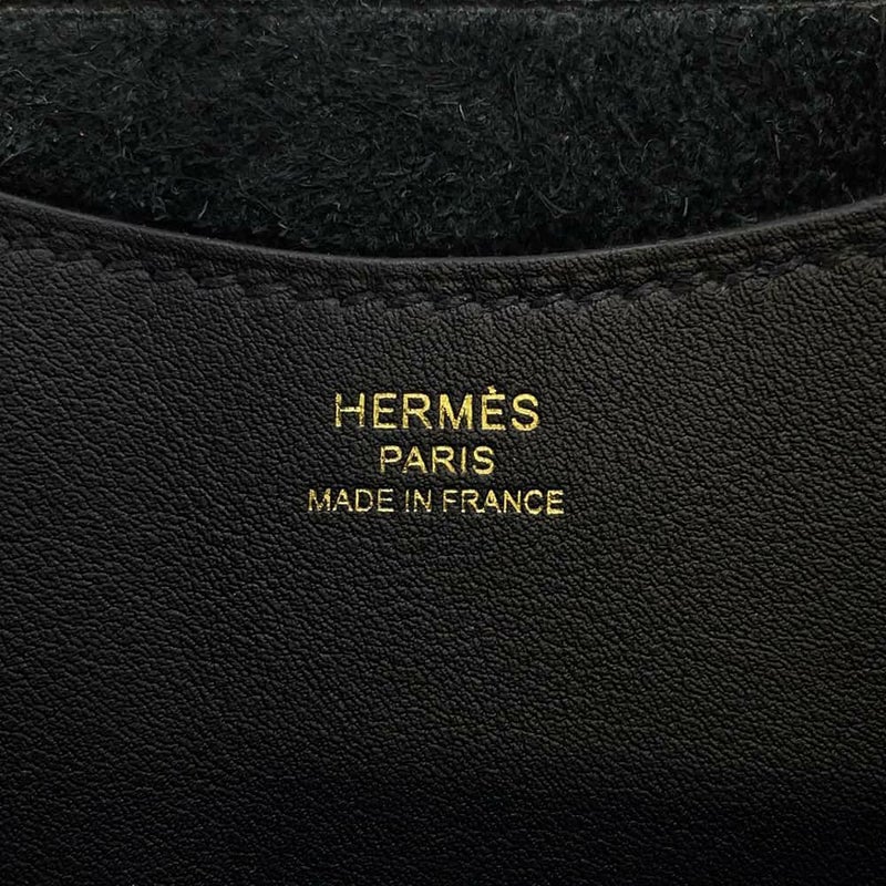 エルメス トートバッグ インザループ 18 ブラック/ゴールド金具 トリヨンクレマンス B刻印 黒