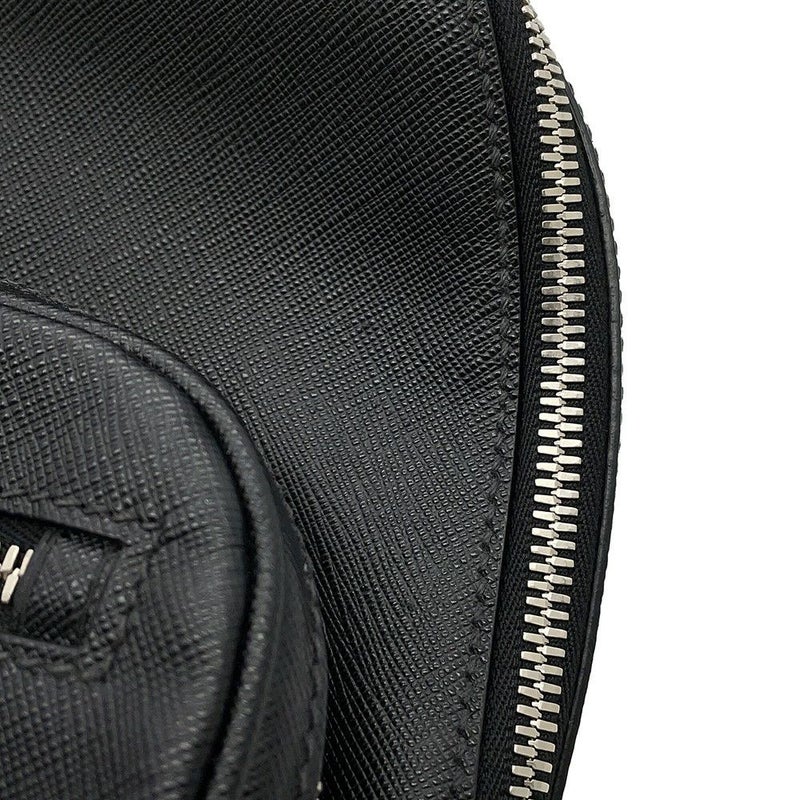 プラダ ボディバッグ トライアングルロゴ レザー 2VZ031 PRADA 黒