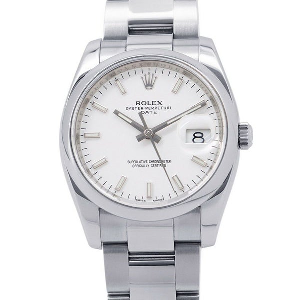 ロレックス オイスターパーペチュアル デイト G番 115200 腕時計 ウォッチ 白文字盤