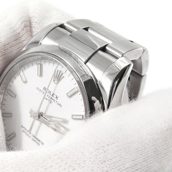 ロレックス オイスターパーペチュアル デイト G番 115200 腕時計 ウォッチ 白文字盤