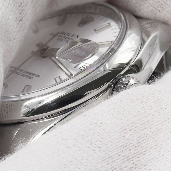 ロレックス オイスターパーペチュアル デイト G番 115200 腕時計 ウォッチ 白文字盤