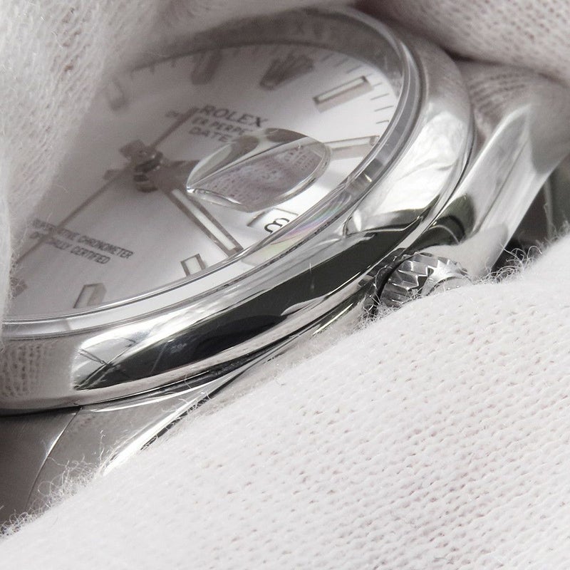 ロレックス オイスターパーペチュアル デイト G番 115200 腕時計 ウォッチ 白文字盤