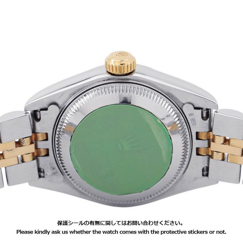 ロレックス レディデイトジャスト SS/K18YG 2Pダイヤ A番 79173 2BR コンビ 腕時計 ジェダイト文字盤