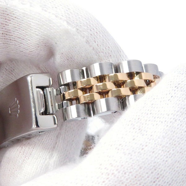 ロレックス レディデイトジャスト SS/K18YG 2Pダイヤ A番 79173 2BR コンビ 腕時計 ジェダイト文字盤