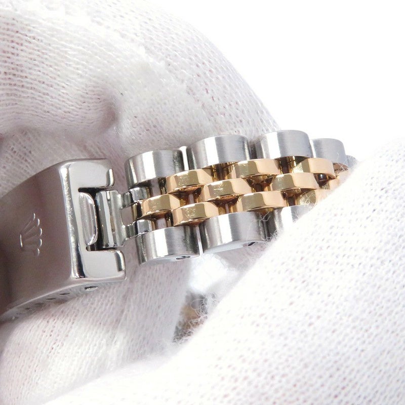 ロレックス レディデイトジャスト SS/K18YG 2Pダイヤ A番 79173 2BR コンビ 腕時計 ジェダイト文字盤