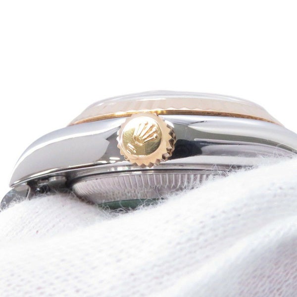 ロレックス レディデイトジャスト SS/K18YG 2Pダイヤ A番 79173 2BR コンビ 腕時計 ジェダイト文字盤