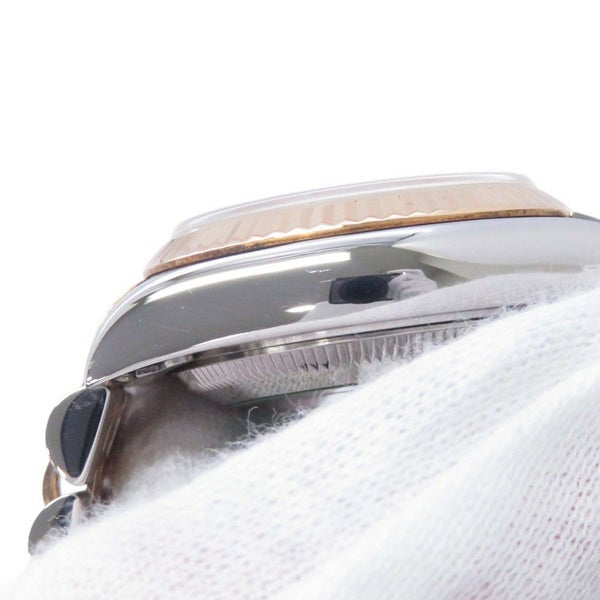 ロレックス レディデイトジャスト SS/K18YG 2Pダイヤ A番 79173 2BR コンビ 腕時計 ジェダイト文字盤