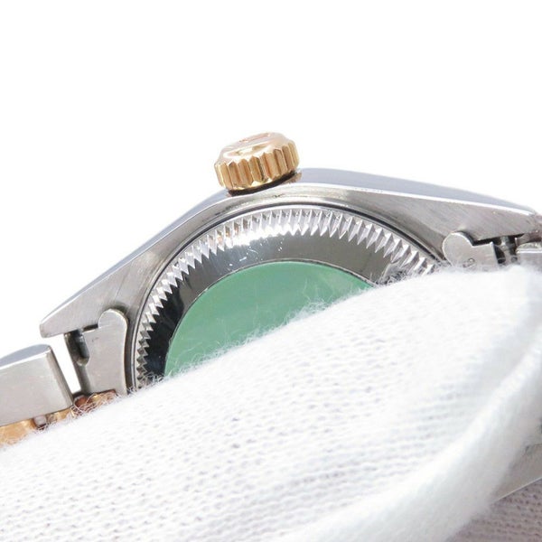 ロレックス レディデイトジャスト SS/K18YG 2Pダイヤ A番 79173 2BR コンビ 腕時計 ジェダイト文字盤