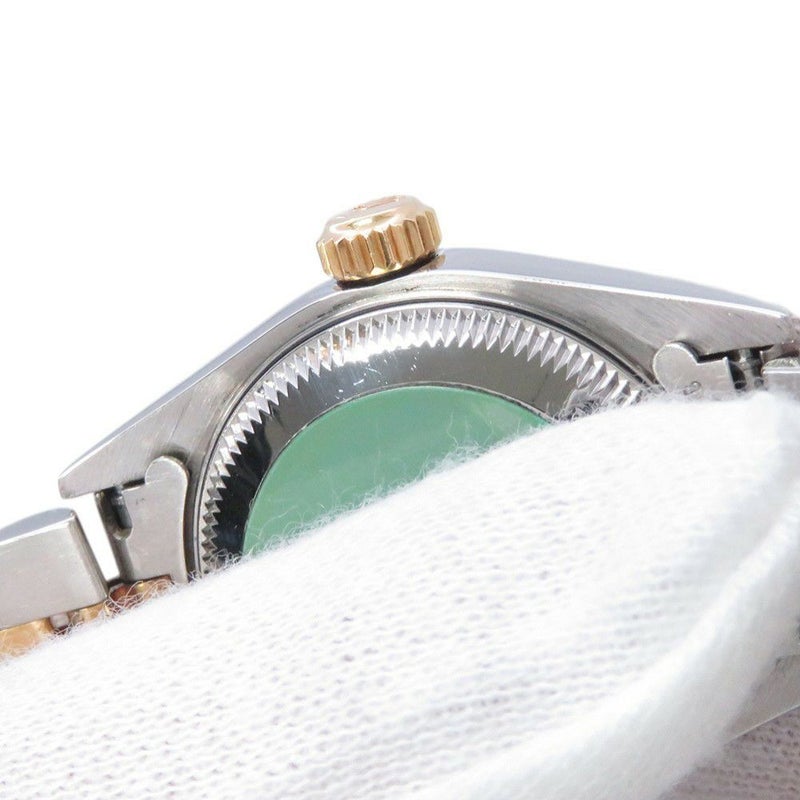 ロレックス レディデイトジャスト SS/K18YG 2Pダイヤ A番 79173 2BR コンビ 腕時計 ジェダイト文字盤