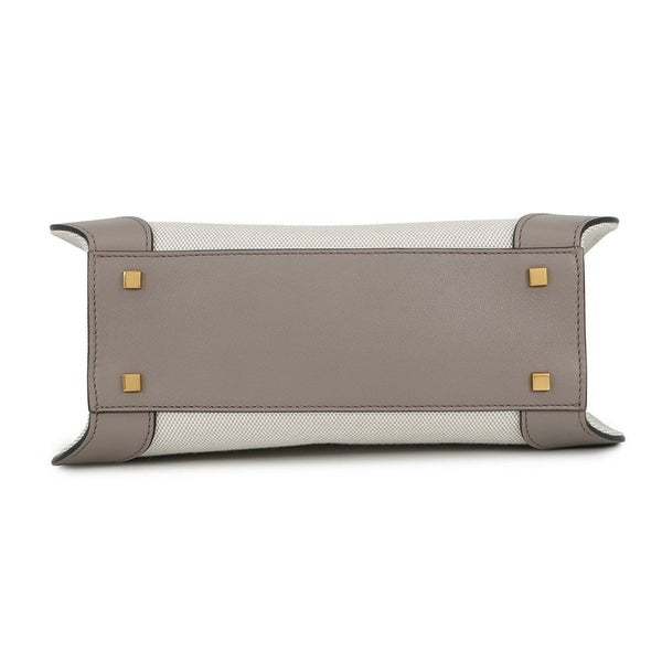 ヴァレンティノ・ガラヴァーニ ハンドバッグ Vロゴ キャンバス レザー 2W0B0K96YJH VALENTINO 2way 白