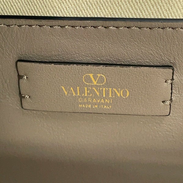ヴァレンティノ・ガラヴァーニ ハンドバッグ Vロゴ キャンバス レザー 2W0B0K96YJH VALENTINO 2way 白