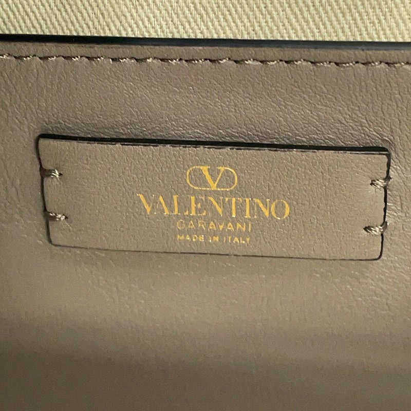 ヴァレンティノ・ガラヴァーニ ハンドバッグ Vロゴ キャンバス レザー 2W0B0K96YJH VALENTINO 2way 白
