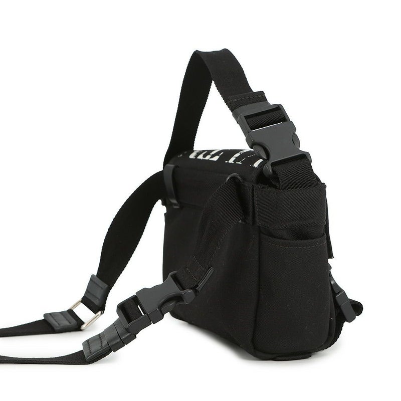 ヴァレンティノ・ガラヴァーニ ボディバッグ VLTN キャンバス VALENTINO ウエストバッグ 黒