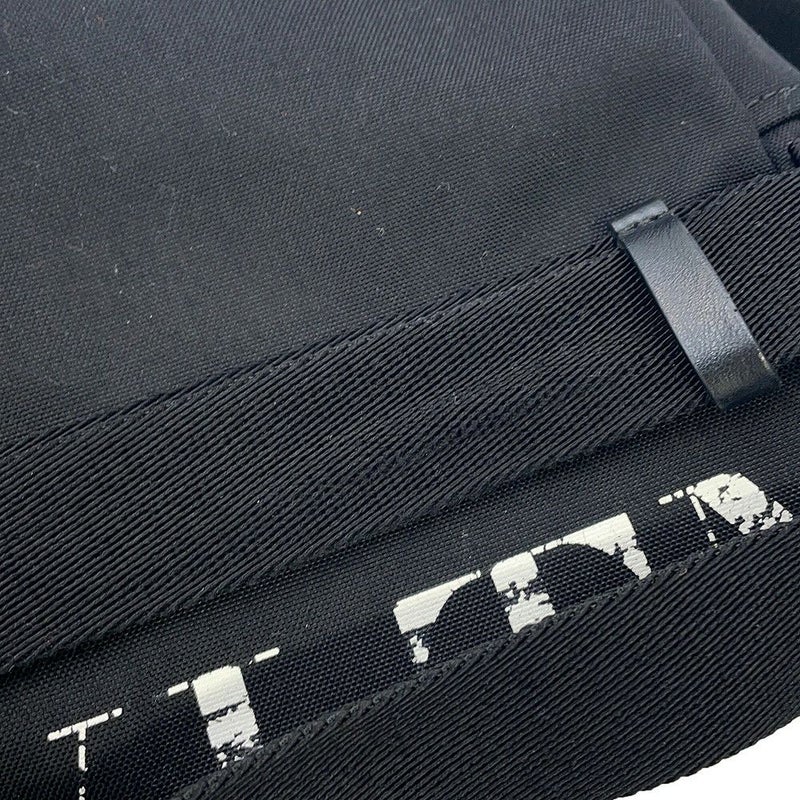 ヴァレンティノ・ガラヴァーニ ボディバッグ VLTN キャンバス VALENTINO ウエストバッグ 黒