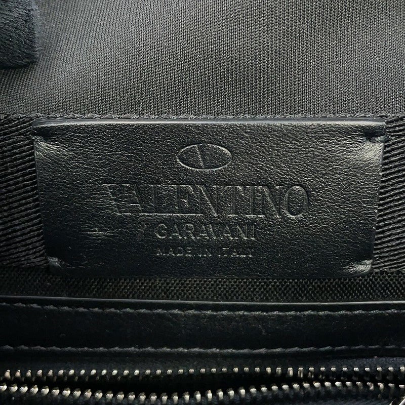 ヴァレンティノ・ガラヴァーニ ボディバッグ VLTN キャンバス VALENTINO ウエストバッグ 黒