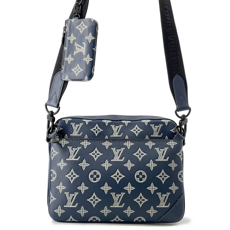 ルイヴィトン ショルダーバッグ モノグラム・シャドウ トリオ・メッセンジャー M24753 LOUIS VUITTON