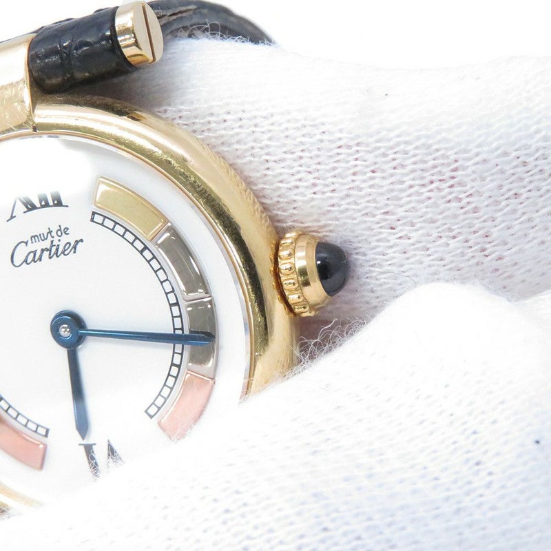 カルティエ マスト ヴァンドーム ヴェルメイユ SM W1006554 Cartier 腕時計 クォーツ 白文字盤