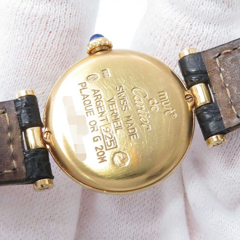 カルティエ マスト ヴァンドーム ヴェルメイユ SM W1006554 Cartier 腕時計 クォーツ 白文字盤