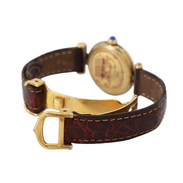 カルティエ マストコリゼ ヴェルメイユ SM W1004354 Cartier 腕時計 クォーツ 白文字盤