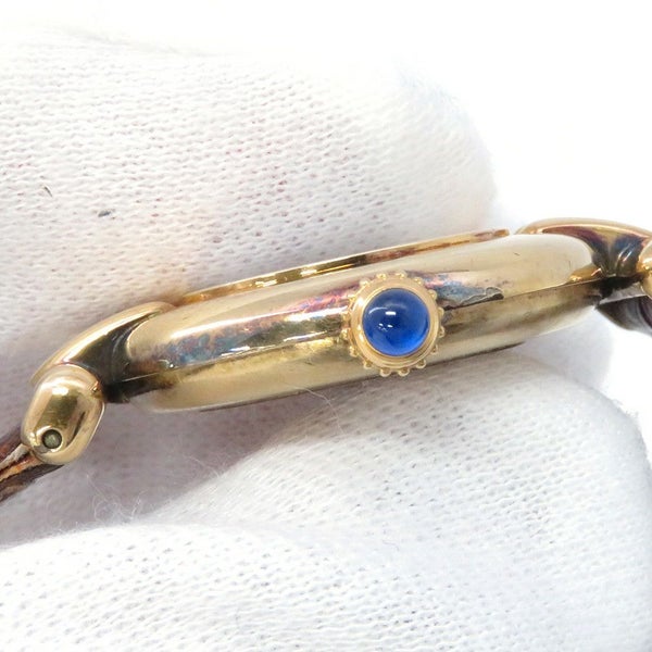 カルティエ マストコリゼ ヴェルメイユ SM W1004354 Cartier 腕時計 クォーツ 白文字盤