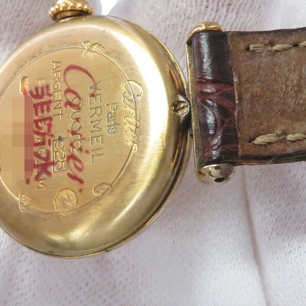 カルティエ マストコリゼ ヴェルメイユ SM W1004354 Cartier 腕時計 クォーツ 白文字盤