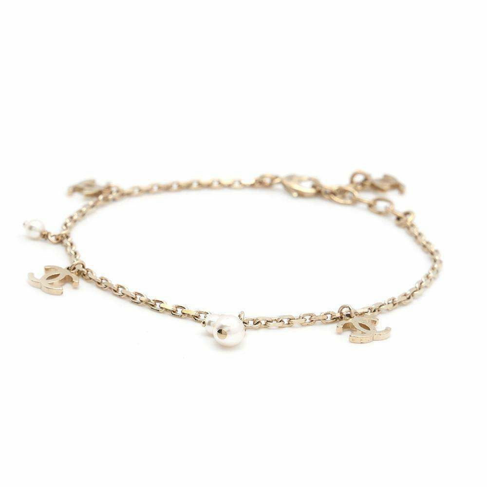 CHANEL シャネル CCマーク ココマーク フェイクパール ブレスレット