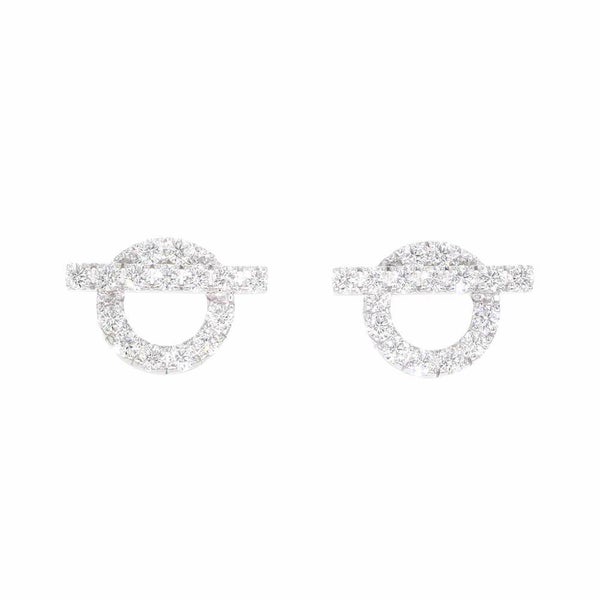 エルメス ピアス フィネス ダイヤモンド34P 0.92 ct K18WGホワイトゴールド HERMES ジュエリー