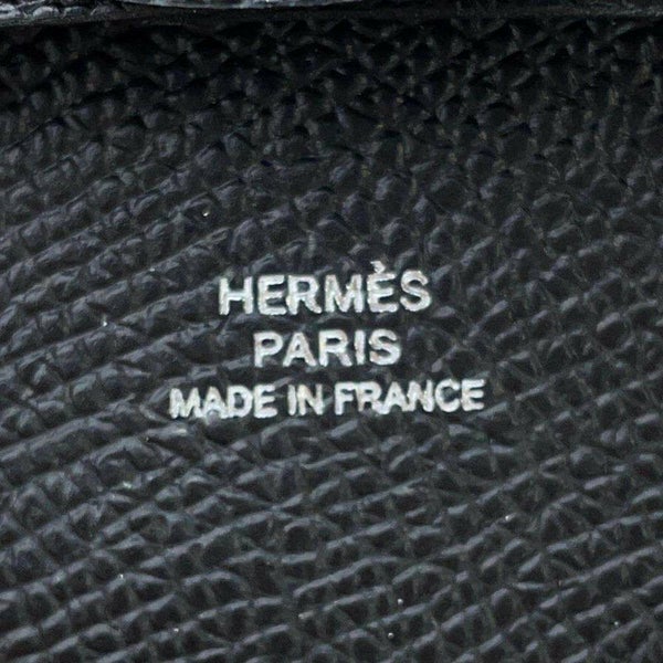 エルメス コインケース バスティア ブラック エプソン W刻印 HERMES 財布 黒