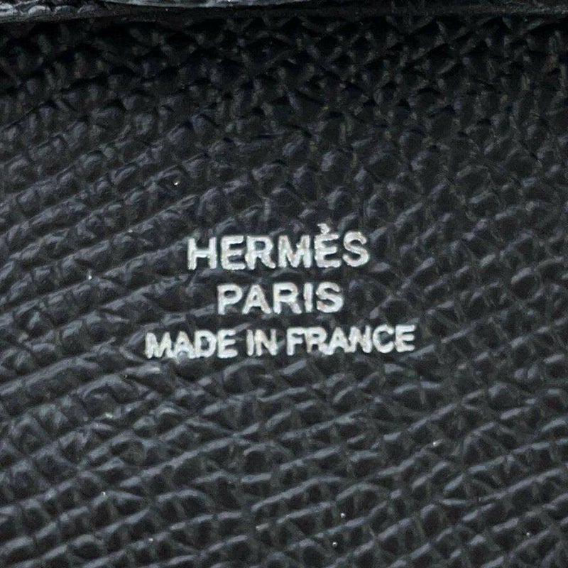 エルメス コインケース バスティア ブラック エプソン W刻印 HERMES 財布 黒