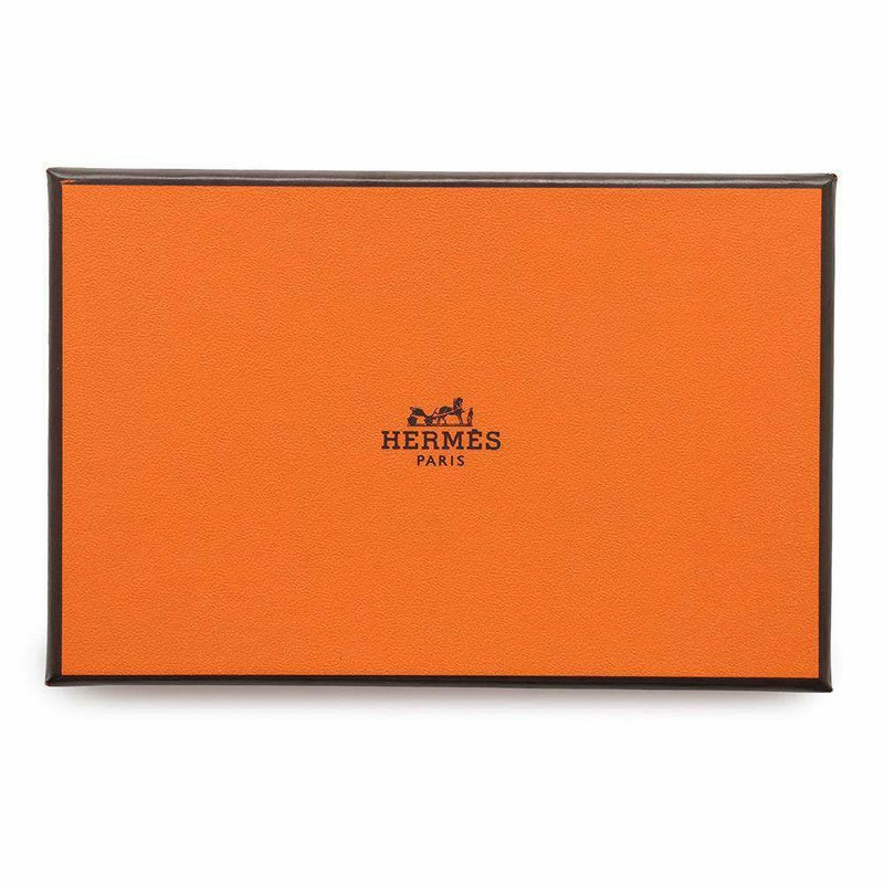 エルメス カードケース カルヴィ ブラック エプソン W刻印 HERMES 名刺入れ 黒