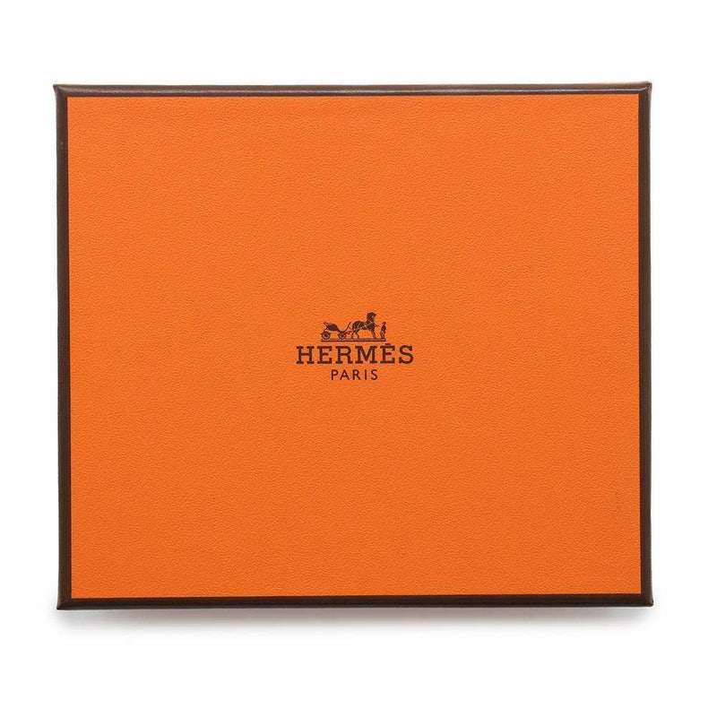 エルメス カードケース ベアン ミニ エトゥープ/シルバー金具 エプソン W刻印 HERMES 名刺入れ 黒