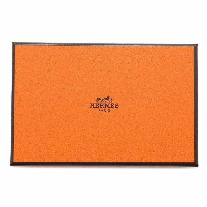 エルメス カードケース カルヴィ ブラック エプソン W刻印 HERMES 名刺入れ 黒