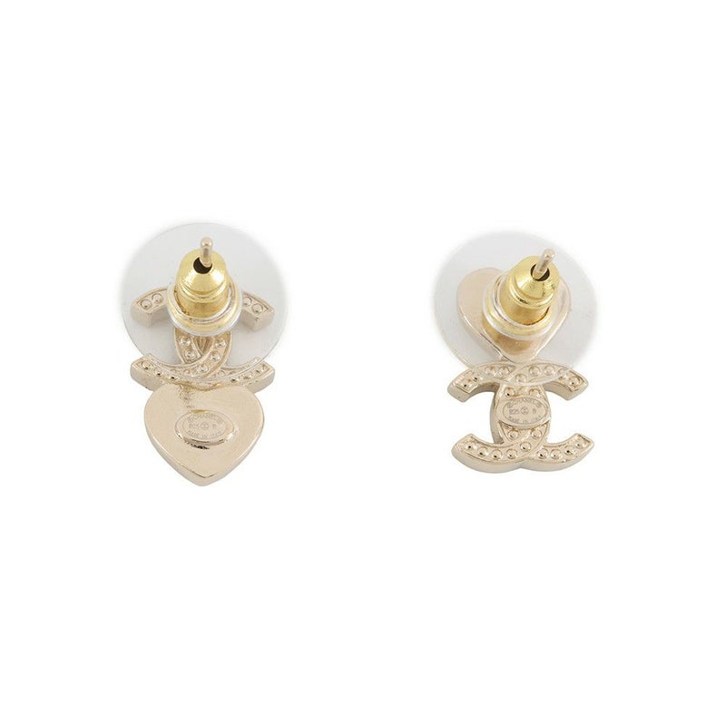 シャネル ピアス ハート ココマーク ラインストーン B25B ABG246 CHANEL アクセサリー