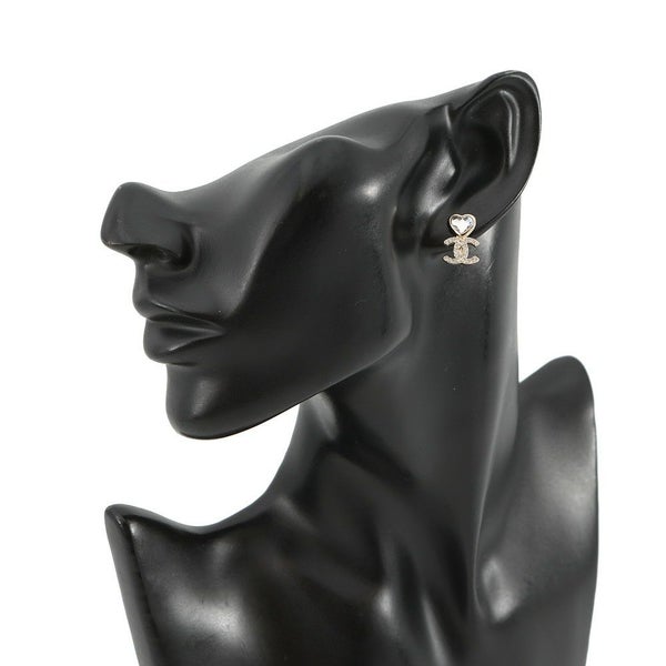 シャネル ピアス ハート ココマーク ラインストーン B25B ABG246 CHANEL アクセサリー